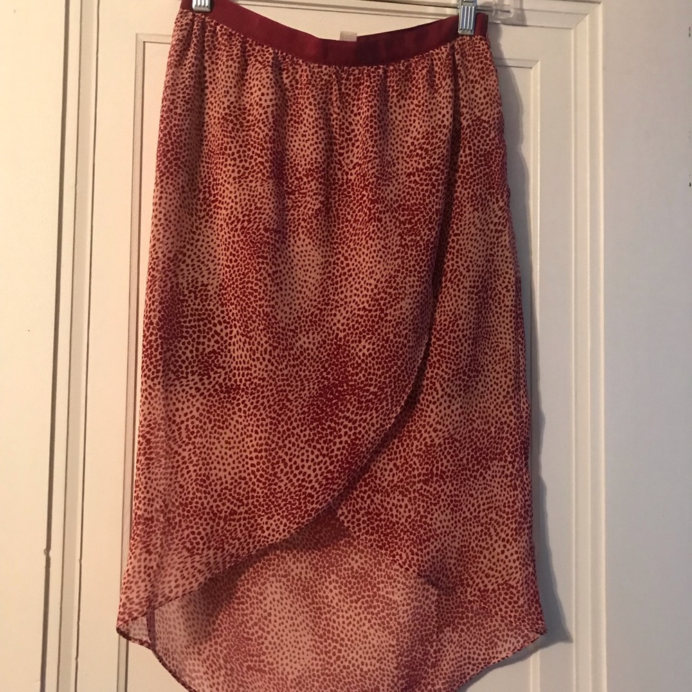 Forever 21 high low chiffon skirt